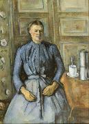Paul Cezanne Woman with Coffee Pot (mk09) oil painting on canvas